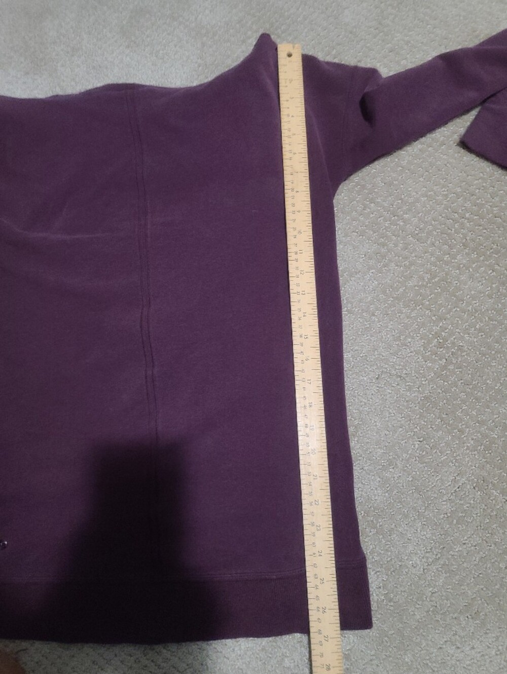 lululemon athletica Women's Stress Less Hoodie in Heathered Bordeaux Drama - Picture 12 of 13